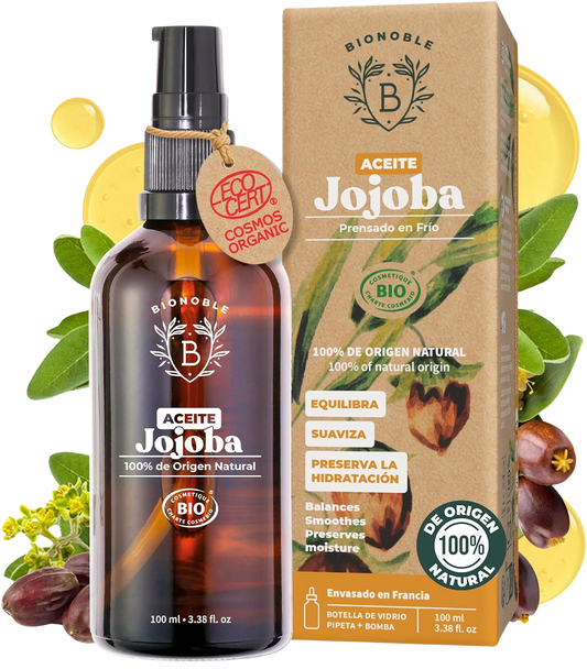 Aceite de Jojoba 100% Puro y Orgánico – Bionoble